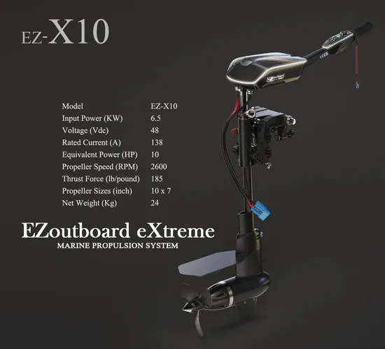 New Design Electric Outboard Motor Extreme Boat Engine Marine Motor with Low Noise