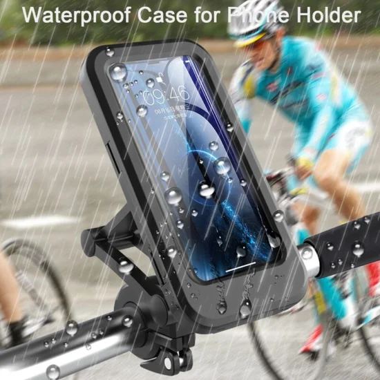 Universal Kunststoff Magnetische Wasserdichte Telefon Fall Fahrrad Outdoor Mountainbike Lenker Telefon Halter